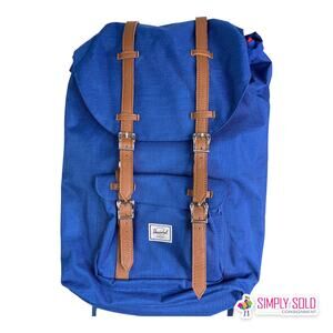 Herschel Little America™ 30L Backpack Blue Brown Straps Laptop Sleeve H2O Slots